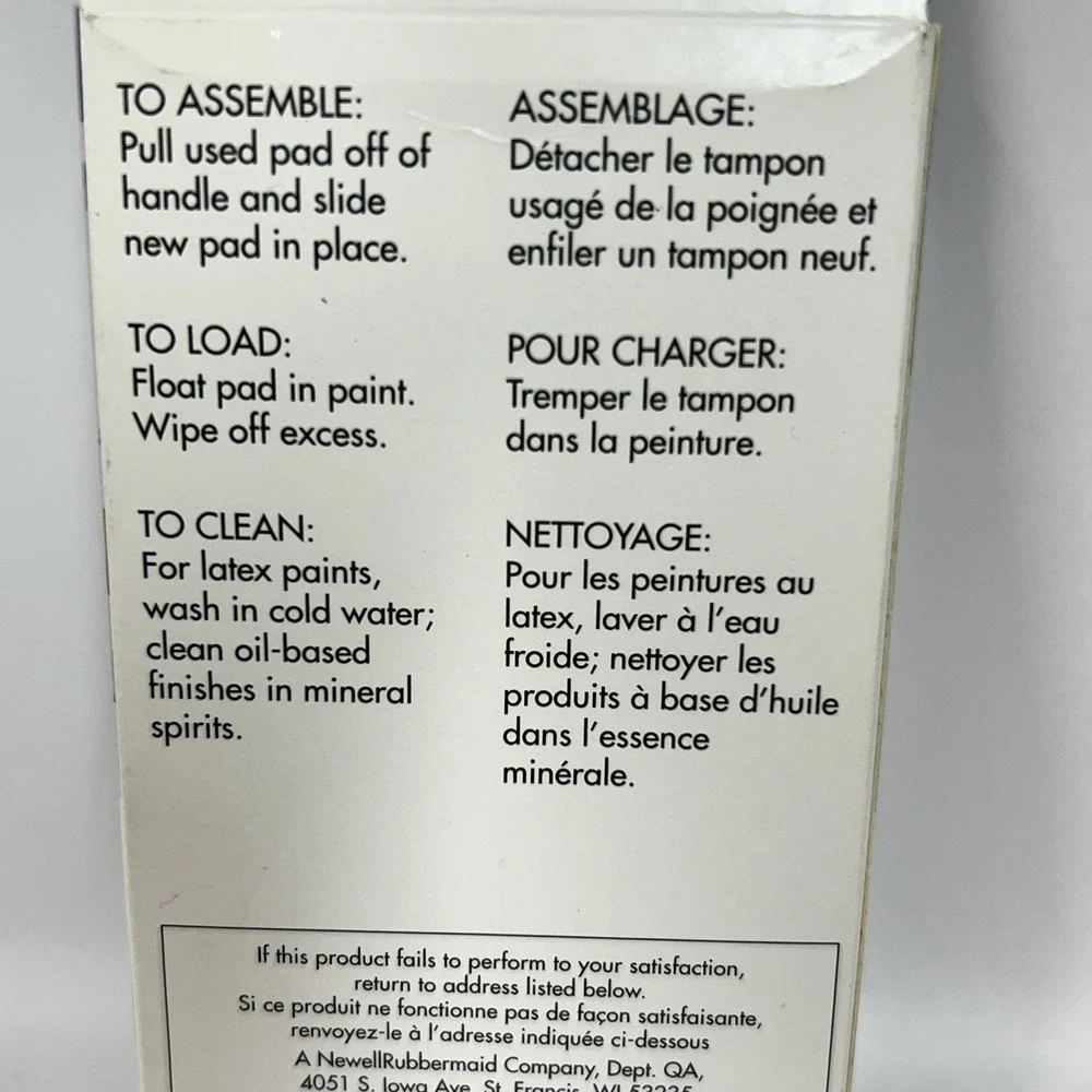 Rubbermaid Window & Trim Painter Refills New Replacement Pads‎ Painting Tool